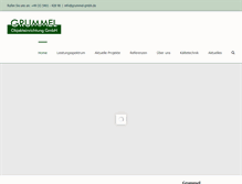 Tablet Screenshot of grummel-gmbh.de